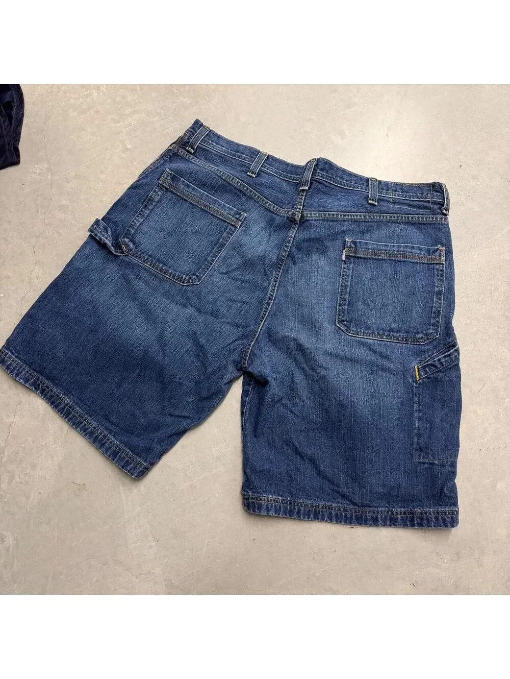 Y2K Levi's Silvertab Baggy Carpenter Denim Shorts Sized Waist 42